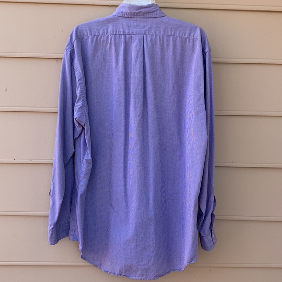 Ralph Lauren Blake Purple & White Button Down Shirt, L - Picture 5 of 9